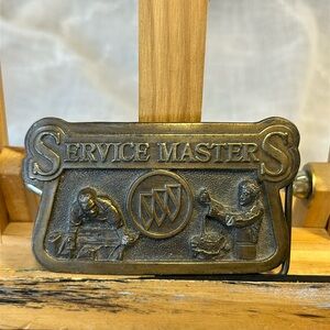 Service Master belt buckle with stand limited edition